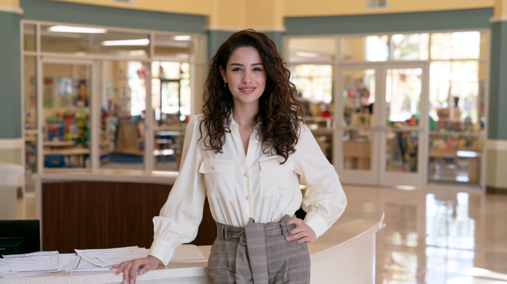 Childcare professional in a Nevada facility representing employment background checks and criminal record requirements.