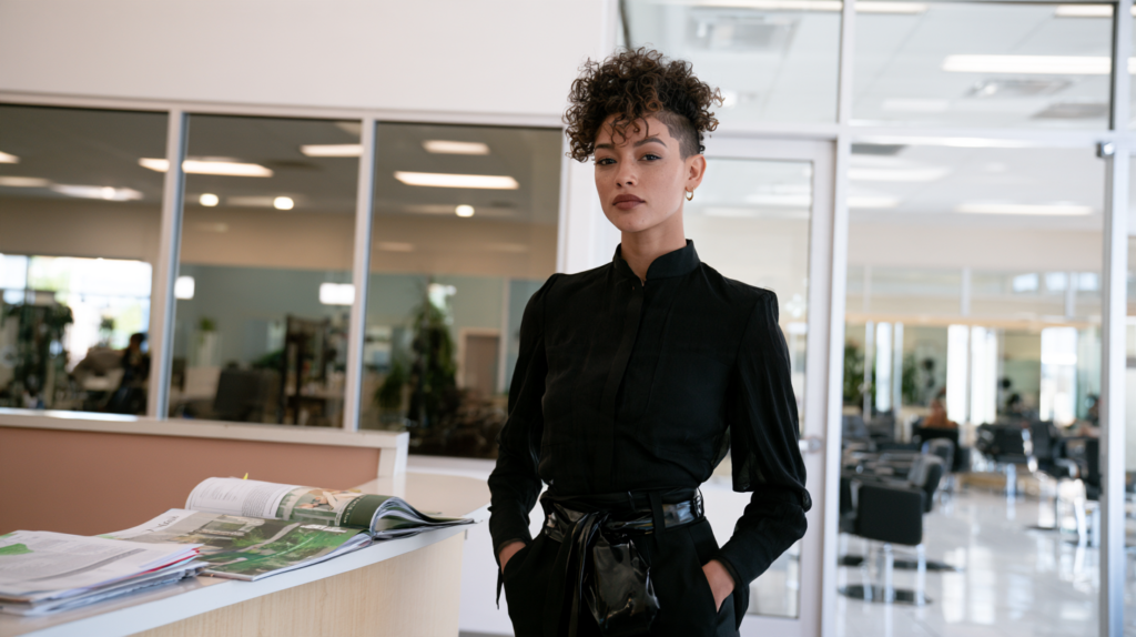 Cosmetology professional in a salon representing career and licensing opportunities in Nevada after a criminal record.